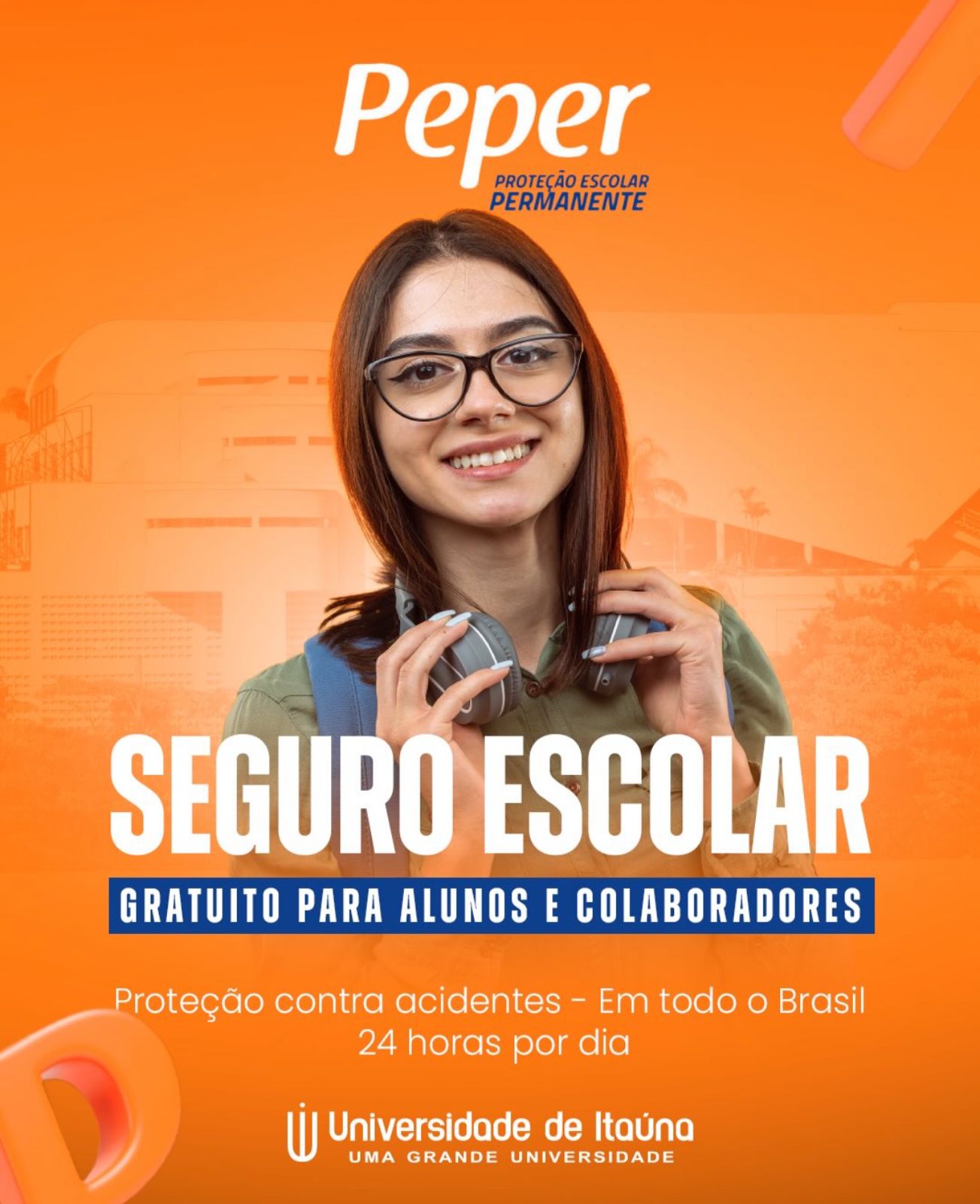 Seguro escolar gratuito da Universidade de Itaúna