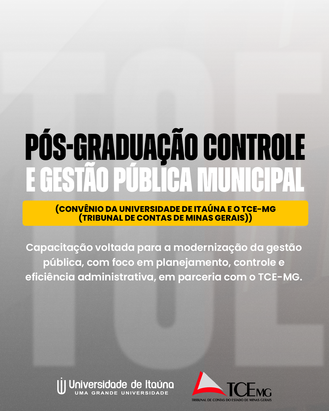 Pós-Graduação Controle e Gestão Pública Municipal