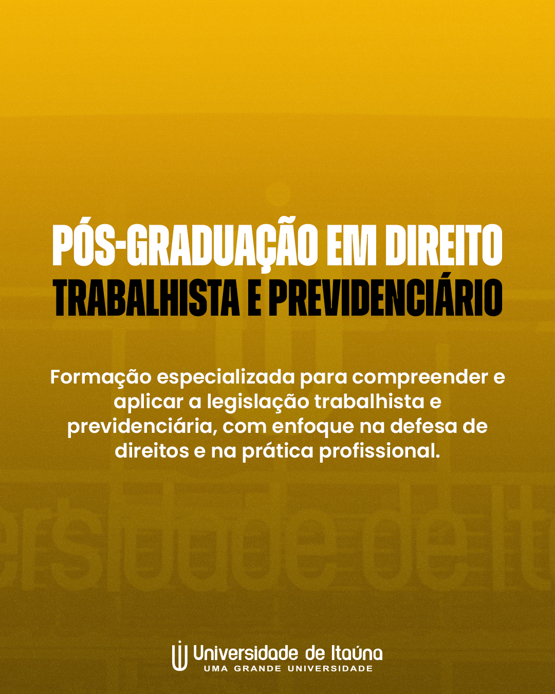 Pós-Graduação em Direito Trabalhista e Previdenciário